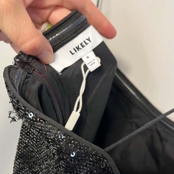 Likely Lilia Sequined Ruffle Cocktail Dress 6 - Picture 11 of 16